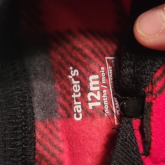 Carters 12M Santa Pajamas - Picture 3 of 5